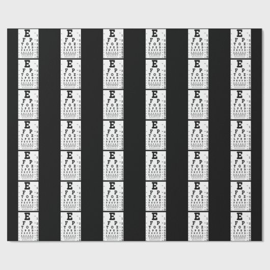 Ooggrafiek Optometrist Cadeaupapier (Vlak)