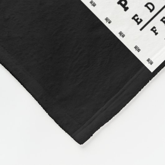 Ooggrafiek Optometrist Fleece Deken (Hoek)