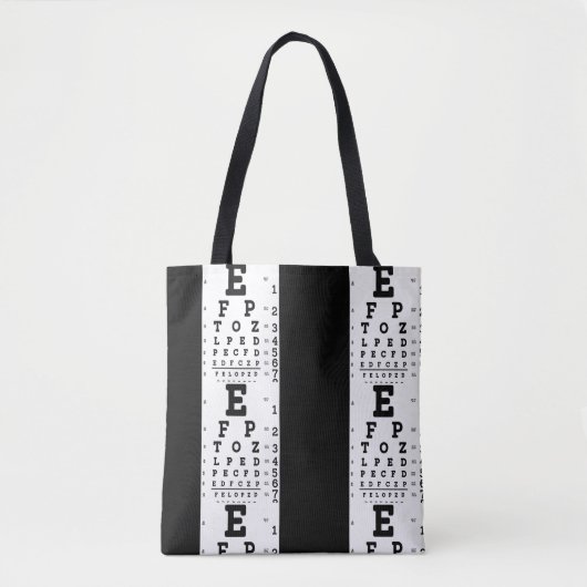 Ooggrafiek Optometrist Tote Bag (Voorkant)