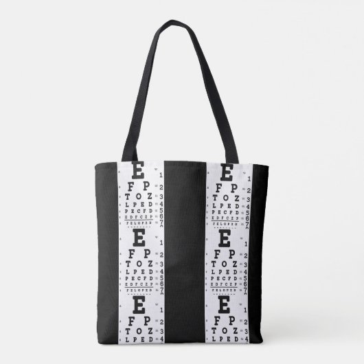 Ooggrafiek Optometrist Tote Bag (Achterkant)