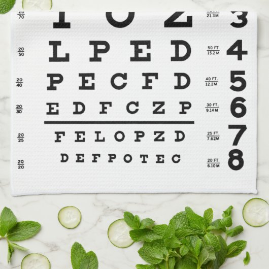 Ooggrafiek Theedoek (Gevouwen)