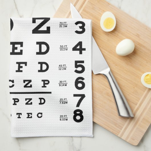 Ooggrafiek Theedoek (Quarter Fold)