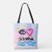 Ooghart Olympia-Tas Tote Bag (Achterkant)