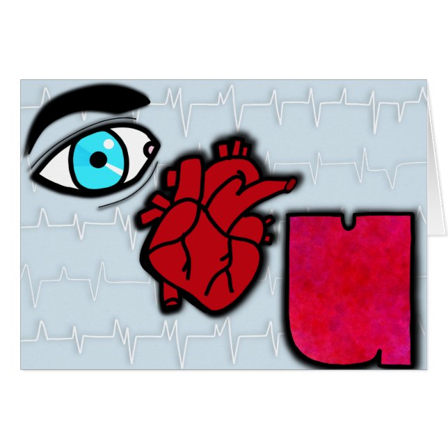 Ooghart U (blanco binnenin) (Voorkant Horizontaal)