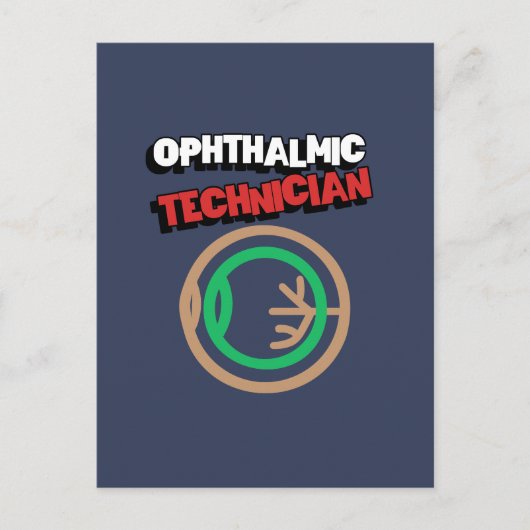 oogheelkundig technicus briefkaart (Voorkant)