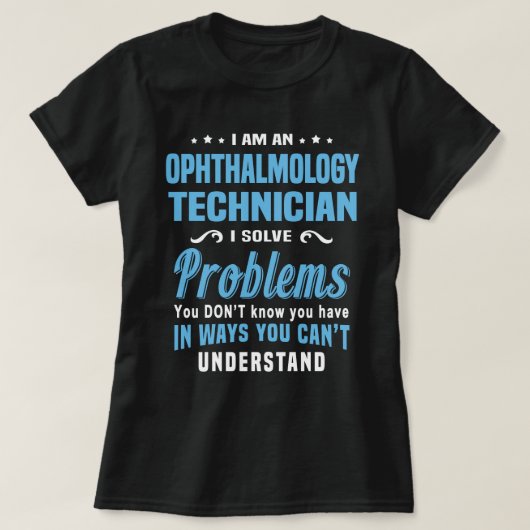 oogheelkundig technicus t-shirt (Design voorkant)