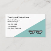 Oogheelkundige en optische Visitekaartjes (Voorkant)