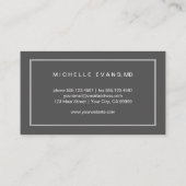 Oogheelkundige Grijze en Witte Brillen Visitekaartje (Achterkant)