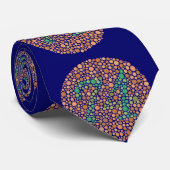 Oogheelkundige Ishihara-test op blauw Stropdas (Opgerold)
