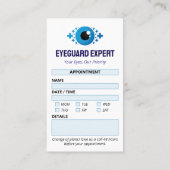 oogheelkundige kliniek | Schone afspraak Visitekaartje (Achterkant)