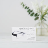 Oogheelkundige kliniek visitekaartje (Staand voorkant)