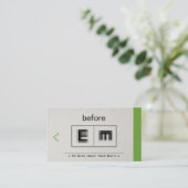 Oogheelkundige Oftalmologie Oftalmoloog Optometrie Visitekaartje (Staand voorkant)