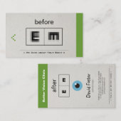 Oogheelkundige Oftalmologie Oftalmoloog Optometrie Visitekaartje (Voorkant / Achterkant)