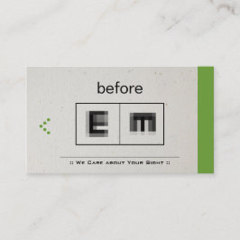 Oogheelkundige Oftalmologie Oftalmoloog Optometrie Visitekaartje