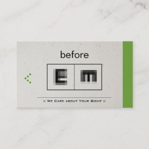 Oogheelkundige Oftalmologie Oftalmoloog Optometrie Visitekaartje