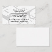 Oogheelkundige Oogzorg Medische Visitekaartjes (Voorkant / Achterkant)