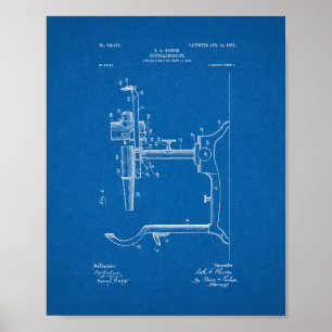 Oogheelkundige Ophthalmoscoop Patent - Blauwdruk Poster