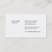  Oogheelkundige Optometrie Doctor Visitekaartje (Achterkant)