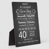 Oogheelkundige Pensioen Gift Plaque Personaliseren Fotoplaat (Zijkant)