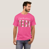 Oogheelkundige technicus Oftalmische technische op T-shirt (Voorkant volledig)