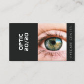 Oogheelkundige zwart Visitekaartje (Voorkant)