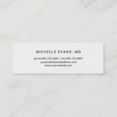 Oogheelkundige Zwarte brillen Logo Mini Visitekaartje (Achterkant)