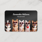 Ooghond Groomer Aangepaste QR Visitekaartje (Voorkant)