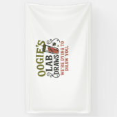 Oogie's Lab Draws - Grappige Halloween Phlebotomis Spandoek (Verticaal)