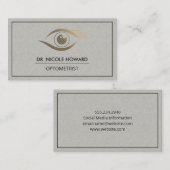 Oogillustratie Visitekaartje (Voorkant / Achterkant)