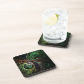 Oogje Abstract Art Cork Onderzetter (Rechterzijde)