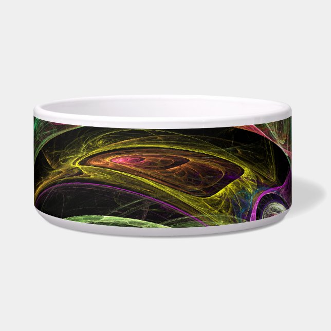 Oogje Abstract Art Dog Bowl Voerbakje (Links)
