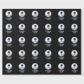 Oogje am Wat is er grappig Eyeball Pun Dark BG Cadeaupapier (Vlak)