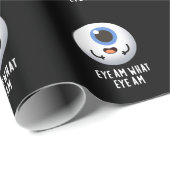 Oogje am Wat is er grappig Eyeball Pun Dark BG Cadeaupapier (Rol Hoek)