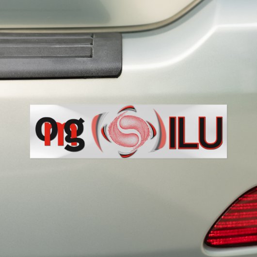 Oogje! Bumpersticker (Op auto)