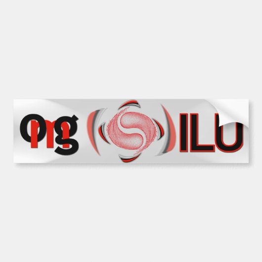 Oogje! Bumpersticker (Voorkant)
