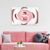 Oogje! Canvas Afdruk (Insitu (Woonkamer))