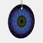 Oogje Eyesore Violet Blue Evil Eye Keramisch Ornament (Rechts)