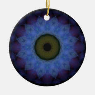 Oogje Eyesore Violet Blue Evil Eye Keramisch Ornament
