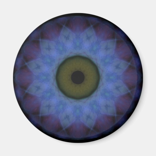 Oogje Eyesore Violet Blue Evil Eye Magneet (Voorkant)
