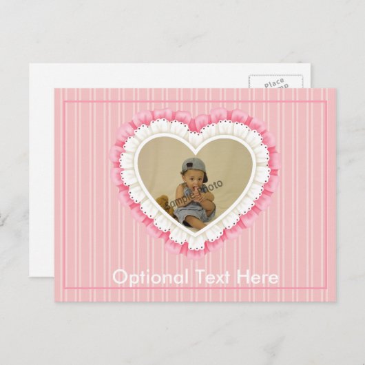  Oogje Kant Hart Briefkaart (Voorkant / Achterkant)