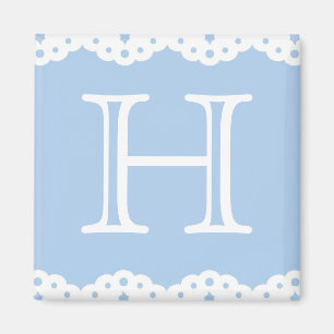 Oogje Kant op Blue Square Magnet