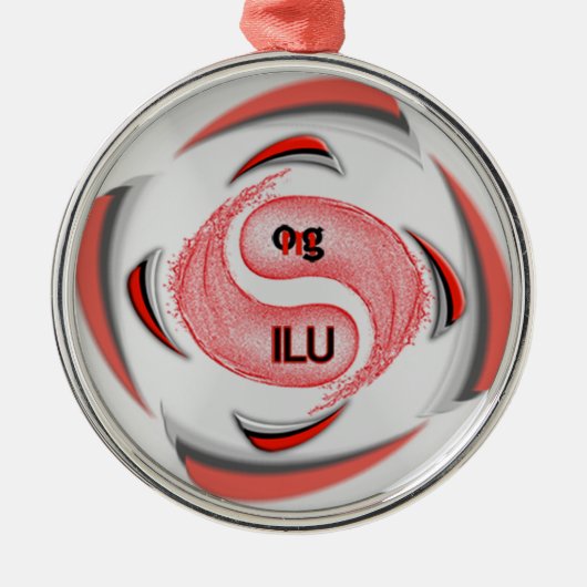 Oogje! Metalen Ornament (Voorkant)