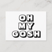 Oogje, mijn god, zwarte witte kaart (Voorkant)