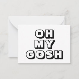 Oogje, mijn god, zwarte witte kaart