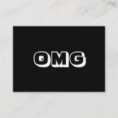 Oogje, mijn god, zwarte witte kaart (Voorkant)