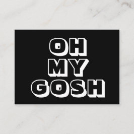 Oogje, mijn god, zwarte witte kaart