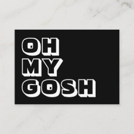 Oogje, mijn god, zwarte witte kaart