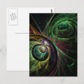 Oogje naar het Abstracte Briefkaart van de Kunst (Voorkant / Achterkant)