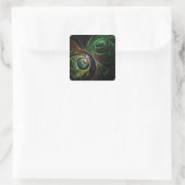 Oogje tot oogje Abstract art Square Sticker (Tas)
