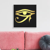 Oogje van het Egyptische symbool Canvas Afdruk (Insitu (Woonkamer))